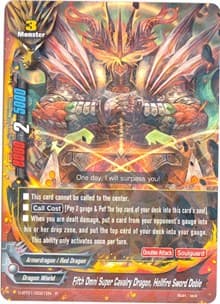 Fifth Omni Super Cavalry Dragon, Hellfire Sword Doble - Unleash! Impact Dragon!! - Future Card BuddyFight card