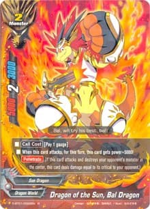 Dragon of the Sun, Bal Dragon - Unleash! Impact Dragon!! - Future Card BuddyFight card