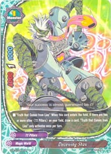 Deceiving Shax - Unleash! Impact Dragon!! - Future Card BuddyFight card