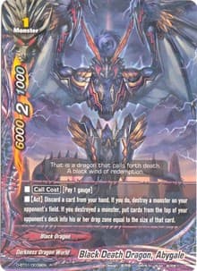 Black Death Dragon, Abygale - Unleash! Impact Dragon!! - Future Card BuddyFight card