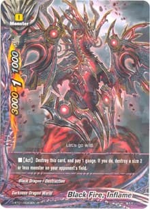 Black Fire, Inflame - Unleash! Impact Dragon!! - Future Card BuddyFight card