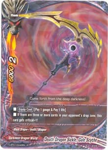 Death Dragon Sickle, Gale Scythe - Unleash! Impact Dragon!! - Future Card BuddyFight card