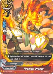 Fireclaw Dragon - Unleash! Impact Dragon!! - Future Card BuddyFight card