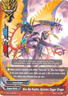 Blue Sky Knights, Systemic Dagger Dragon - Unleash! Impact Dragon!! - Future Card BuddyFight card