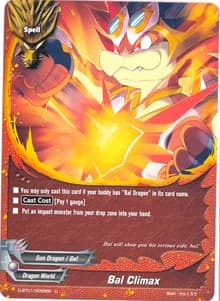 Bal Climax - Unleash! Impact Dragon!! - Future Card BuddyFight card