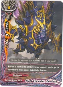 Black Epicenter, Deadlock - Unleash! Impact Dragon!! - Future Card BuddyFight card