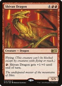 Shivan Dragon - Welcome Deck 2016 - Magic: The Gathering card