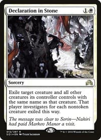 Declaration in Stone - Prerelease Cards - Magic: The Gathering card