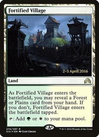 Fortified Village - Prerelease Cards - Magic: The Gathering card