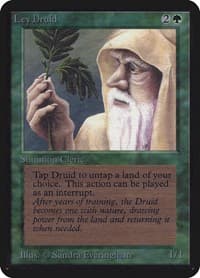 Ley Druid - Alpha Edition - Magic: The Gathering card