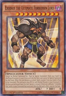 Exodius the Ultimate Forbidden Lord - Millennium Pack - YuGiOh card