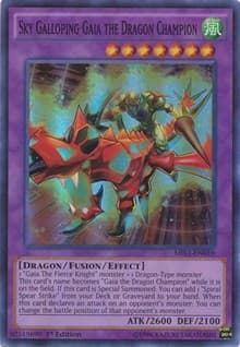 Sky Galloping Gaia the Dragon Champion - Millennium Pack - YuGiOh card