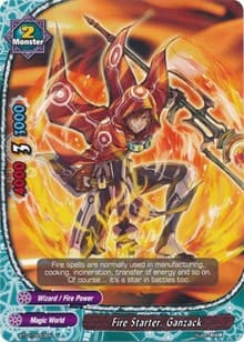 Fire Starter, Ganzack - Dragon Chief - Future Card BuddyFight card