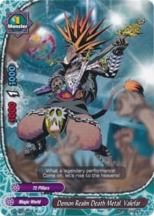 Demon Realm Death Metal, Valefar - Dragon Chief - Future Card BuddyFight card