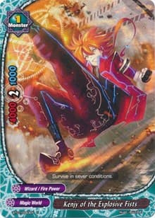 Kenjy of the Explosive Fists - Dragon Chief - Future Card BuddyFight card
