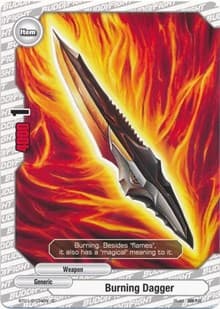 Burning Dagger - Dragon Chief - Future Card BuddyFight card