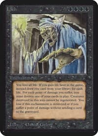 Lich - Alpha Edition - Magic: The Gathering card