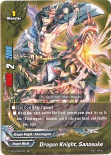 Dragon Knight, Sanosuke - Golden Buddy Pack ver.E - Future Card BuddyFight card