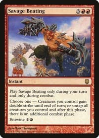 Savage Beating - Darksteel - Magic: The Gathering card