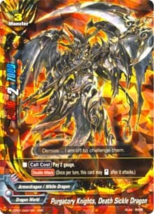 Purgatory Knights, Death Sickle Dragon - Character Pack Vol.1: Burning Valor - Future Card BuddyFight card
