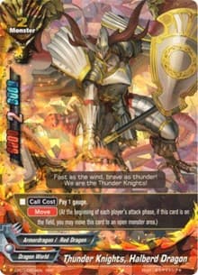 Thunder Knights, Halberd Dragon - Character Pack Vol.1: Burning Valor - Future Card BuddyFight card