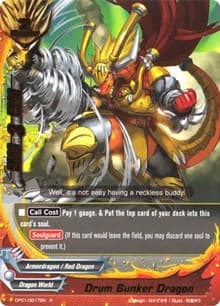 Drum Bunker Dragon - Character Pack Vol.1: Burning Valor - Future Card BuddyFight card