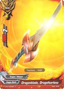 Dragonblade, Dragofearless - Character Pack Vol.1: Burning Valor - Future Card BuddyFight card