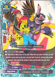 Champion Wrestler Asmodai - Trial Deck: Tomorrow! Asmodai - Future Card BuddyFight card