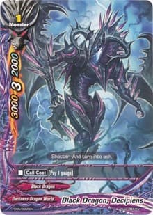 Black Dragon, Decipiens - Trial Deck: Dark Pulse - Future Card BuddyFight card