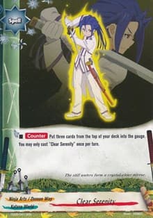 Clear Serenity - Trial Deck: Ninja Onslaught - Future Card BuddyFight card