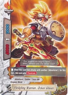 Fledgling Warrior, Ocker Glaser - Trial Deck: Braves Explosion - Future Card BuddyFight card