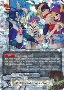 Mission Card "Form a Party!" (Foil) - Trial Deck: Braves Explosion - Future Card BuddyFight card