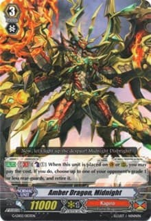 Amber Dragon, Midnight - G-Legend Deck Vol.2: The Overlord Blaze - Cardfight Vanguard card