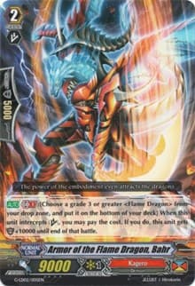 Armor of the Flame Dragon, Bahr - G-Legend Deck Vol.2: The Overlord Blaze - Cardfight Vanguard card