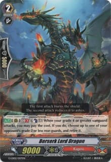 Berserk Lord Dragon - G-Legend Deck Vol.2: The Overlord Blaze - Cardfight Vanguard card