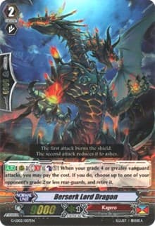 Berserk Lord Dragon (RRR Foil) - G-Legend Deck Vol.2: The Overlord Blaze - Cardfight Vanguard card