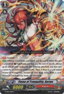 Flame of Tranquility, Aermo - G-Legend Deck Vol.2: The Overlord Blaze - Cardfight Vanguard card