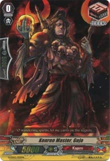 Kenren Master, Gojo (RRR Foil) - G-Legend Deck Vol.2: The Overlord Blaze - Cardfight Vanguard card