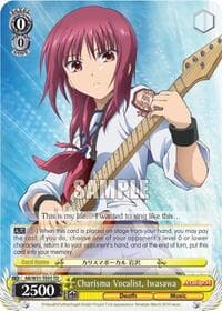 Charisma Vocalist, Iwasawa - Angel Beats! Re:Edit - Weiss Schwarz card