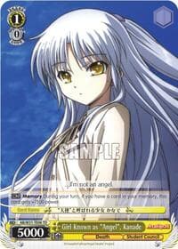 Girl Known as "Angel", Kanade - Angel Beats! Re:Edit - Weiss Schwarz card