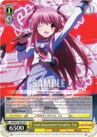2nd Generation Vocalist, Yui - Angel Beats! Re:Edit - Weiss Schwarz card