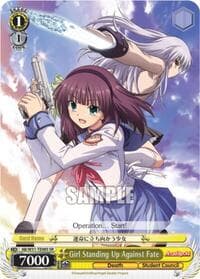 Girl Standing Up Against Fate (SR) - Angel Beats! Re:Edit - Weiss Schwarz card