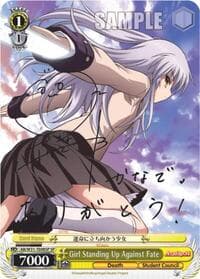 Girl Standing Up Against Fate (SP) - Angel Beats! Re:Edit - Weiss Schwarz card