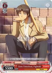 Gone Unnoticed, Fujimaki - Angel Beats! Re:Edit - Weiss Schwarz card