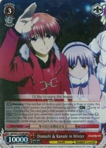 Otonashi & Kanade in Winter (RRR) - Angel Beats! Re:Edit - Weiss Schwarz card