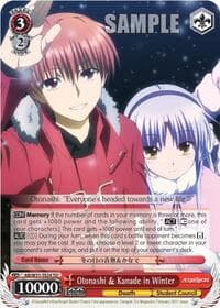 Otonashi & Kanade in Winter - Angel Beats! Re:Edit - Weiss Schwarz card