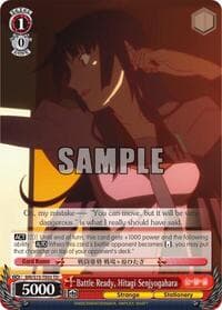Battle Ready, Hitagi Senjyogahara (TD) - BAKEMONOGATARI - Weiss Schwarz card
