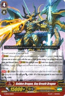 Golden Dragon, Ray Breath Dragon - G-Start Deck 2: Knight of the Sun - Cardfight Vanguard card