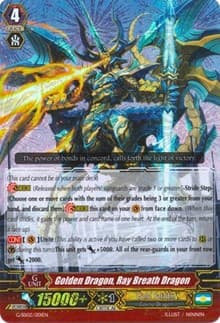 Golden Dragon, Ray Breath Dragon (RRR Foil) - G-Start Deck 2: Knight of the Sun - Cardfight Vanguard card
