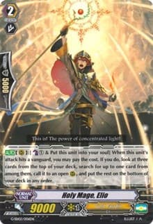 Holy Mage, Elio - G-Start Deck 2: Knight of the Sun - Cardfight Vanguard card